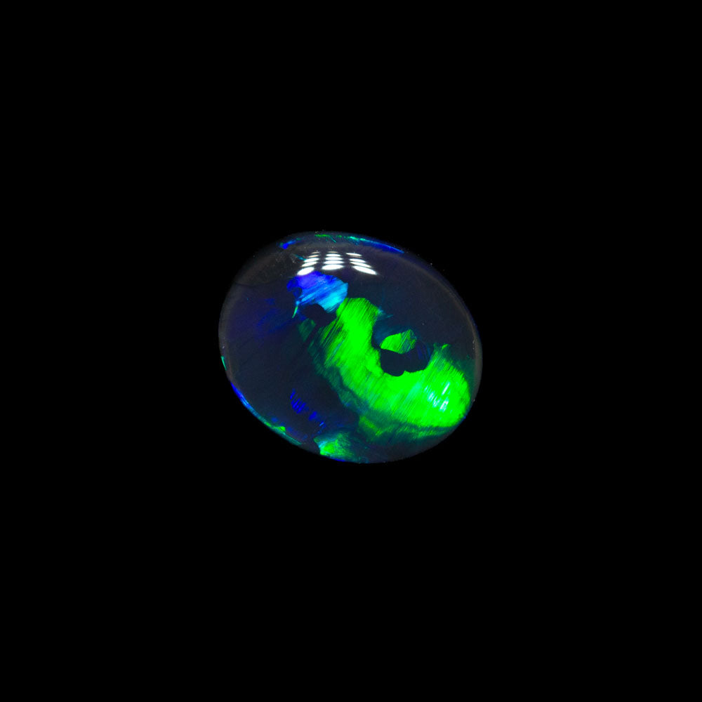 0.48 ct black opal 6.4x5.3x2.1mm