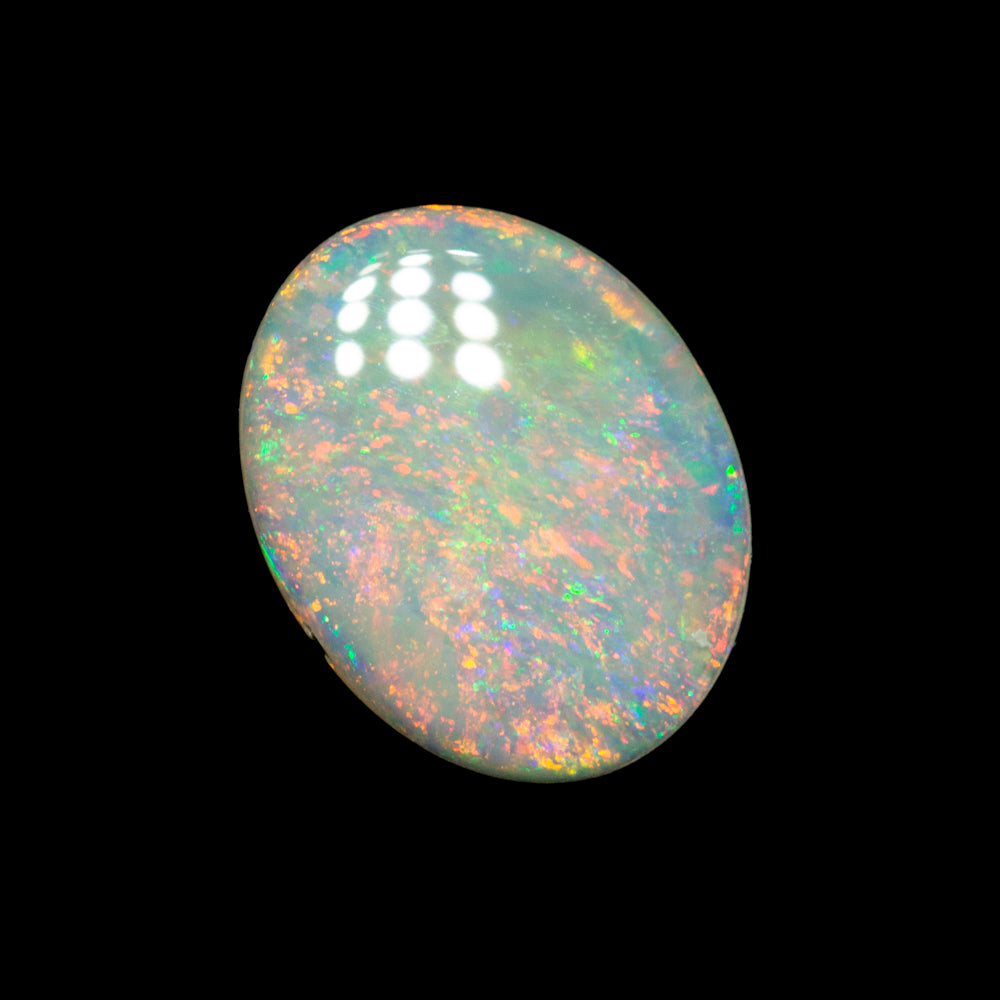 0.48 ct dark opal 8.4x6.6x1.3mm