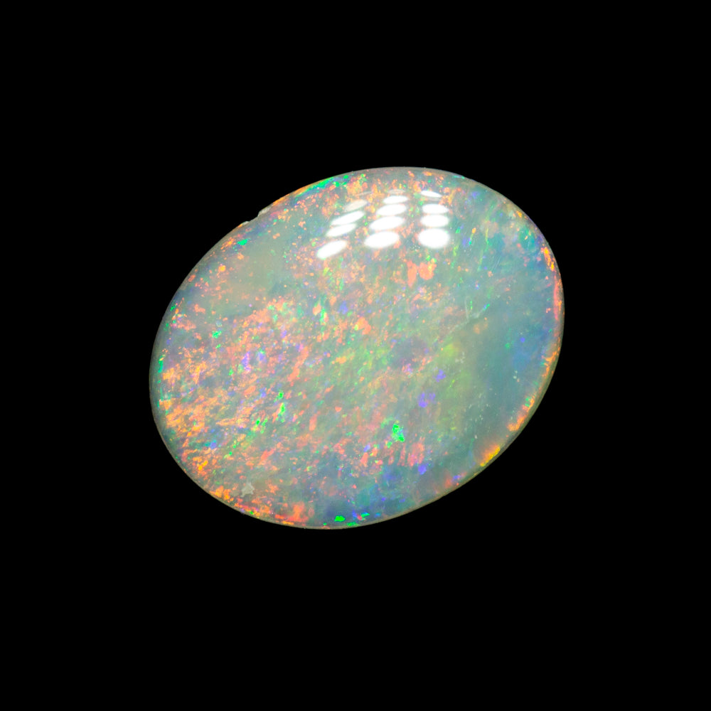 0.48 ct dark opal 8.4x6.6x1.3mm