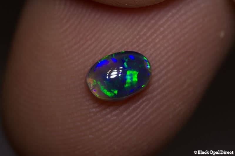 0.48 ct black opal 6x4x3mm