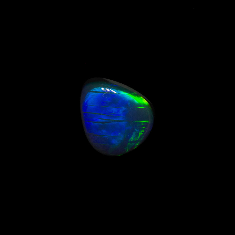 0.50 ct black opal 6x5.2x2.6mm