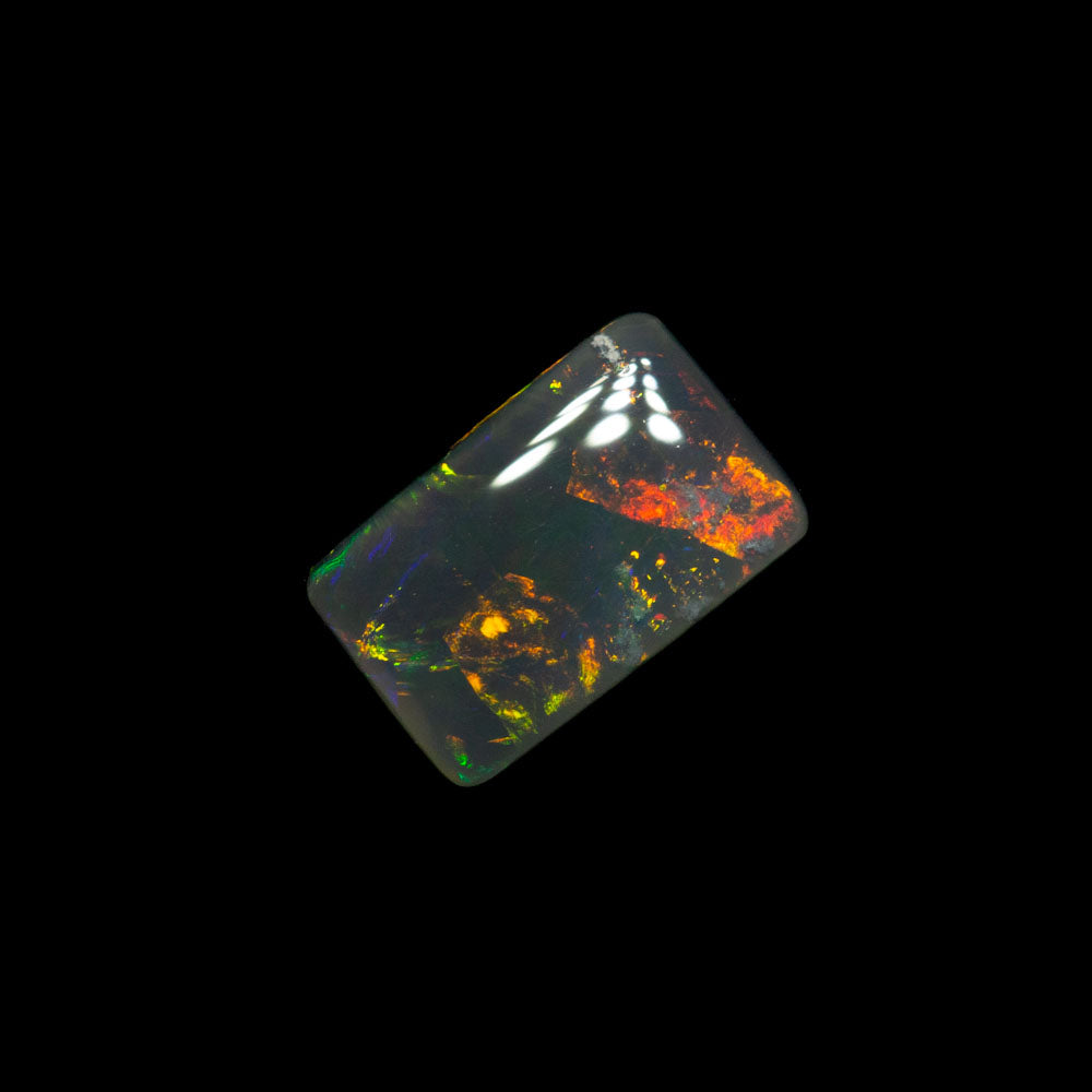 0.50 ct black opal 6.4x4.1x2.2mm