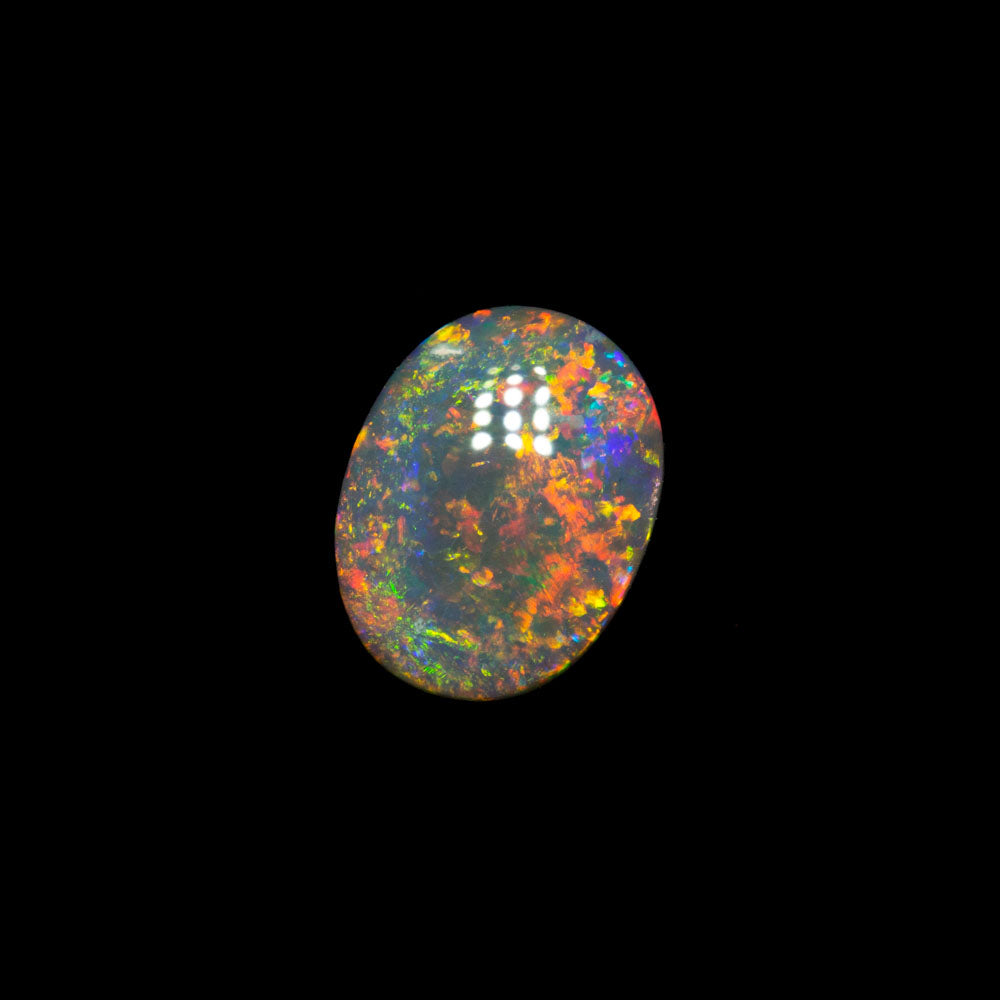 0.51 ct dark opal 6.8x5.3x2.1mm