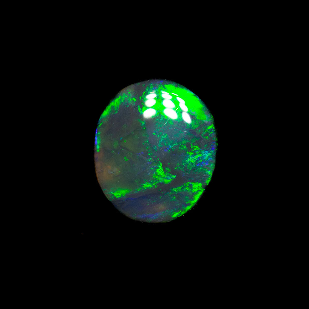 0.51 ct black opal 6.8x5.9x1.8mm