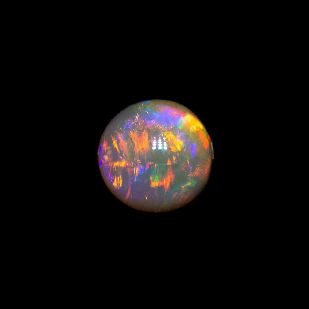 0.51 ct dark crystal opal 4.9x4.9x3.2mm