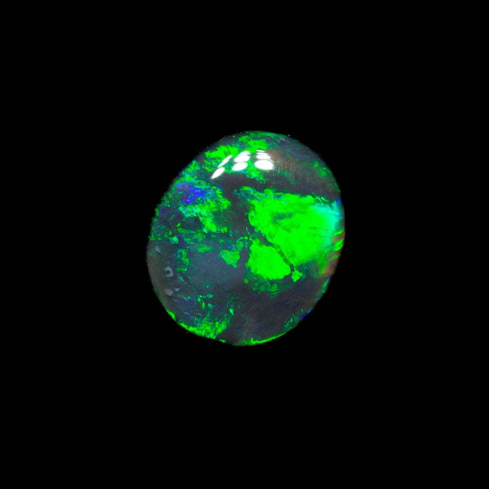 0.51 ct black opal 6.8x5.9x1.8mm