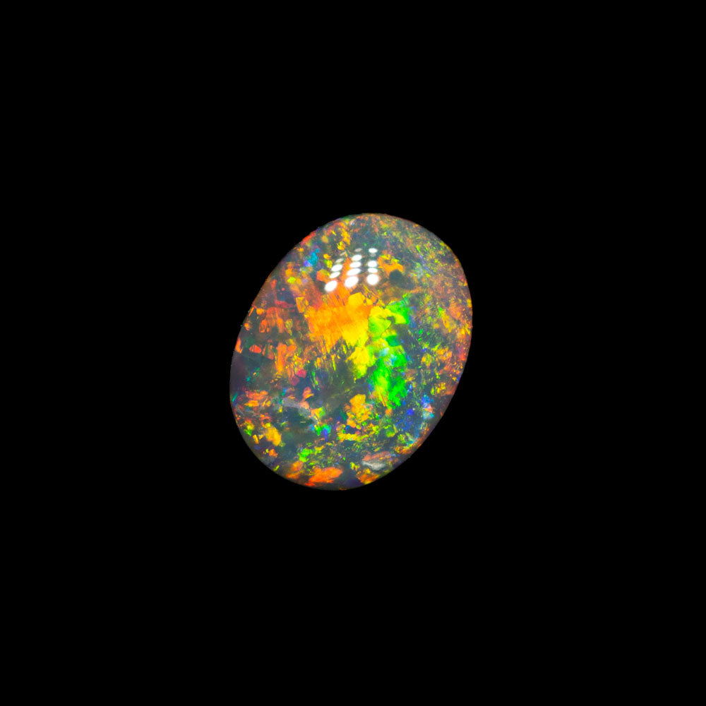 0.51 ct dark opal 6.8x5.3x2.1mm