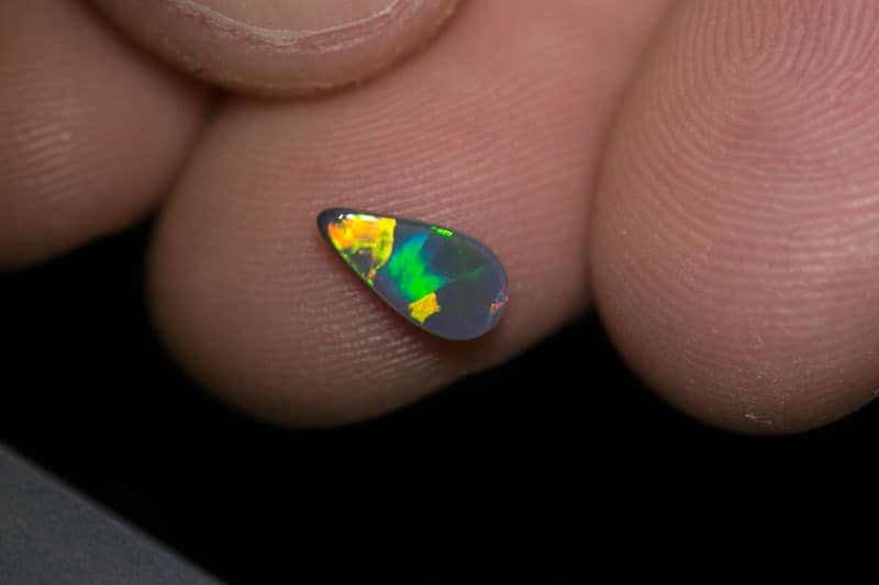 0.51 drop shape dark opal 9x4x2mm