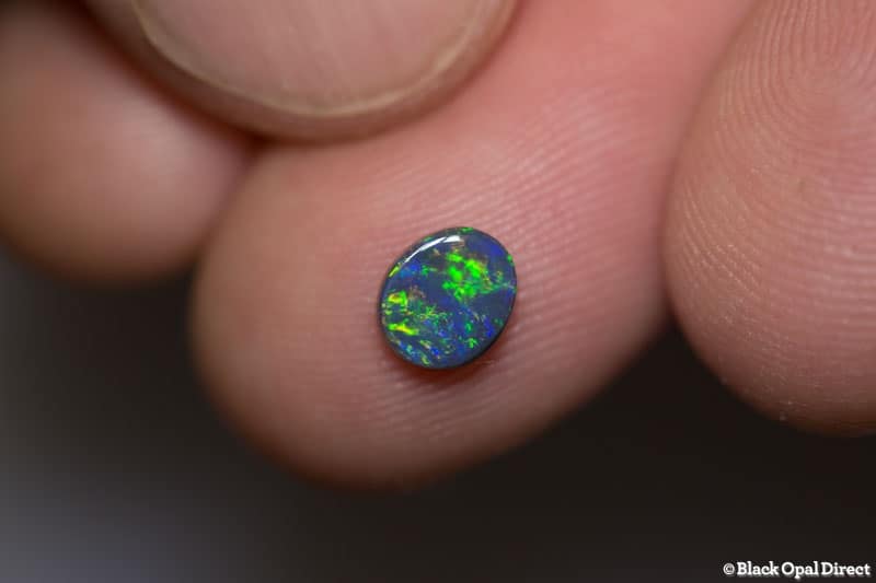 0.52 ct black opal 6x5x2mm