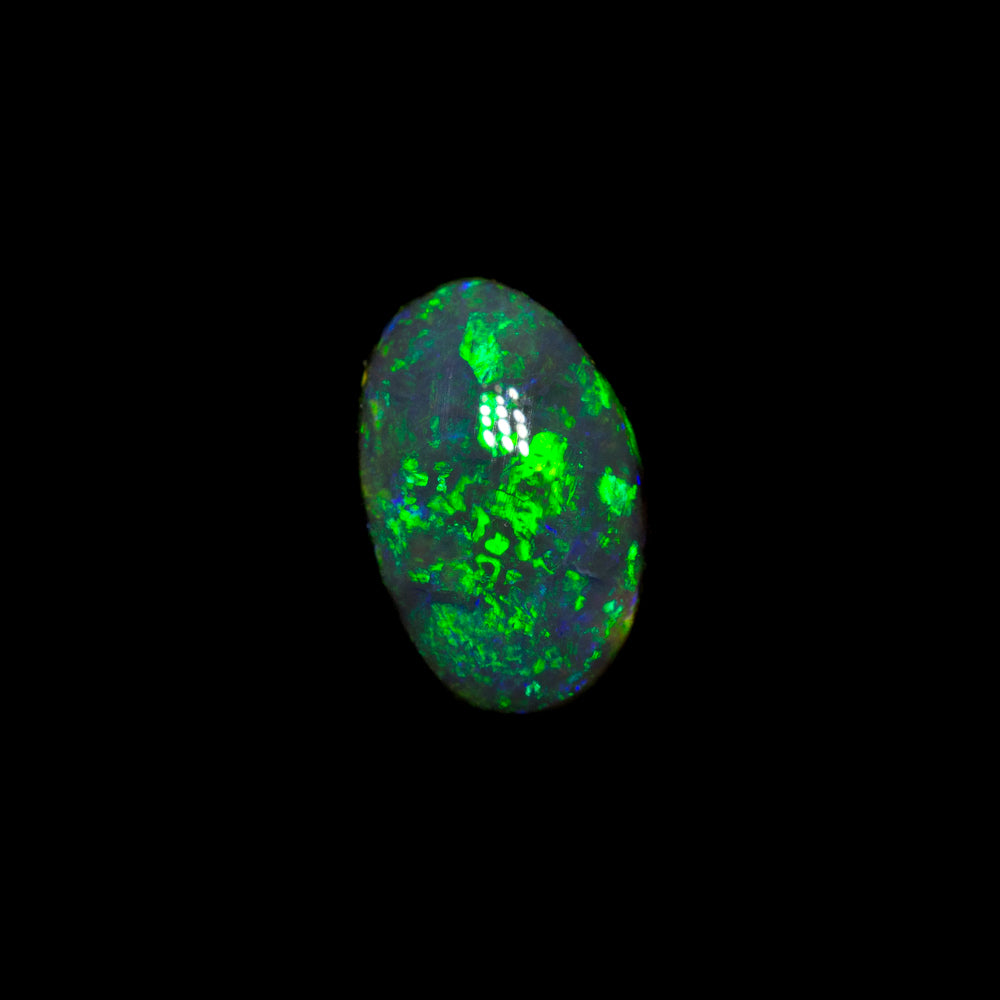 0.53 ct black opal 7.2x4.7x2.5mm