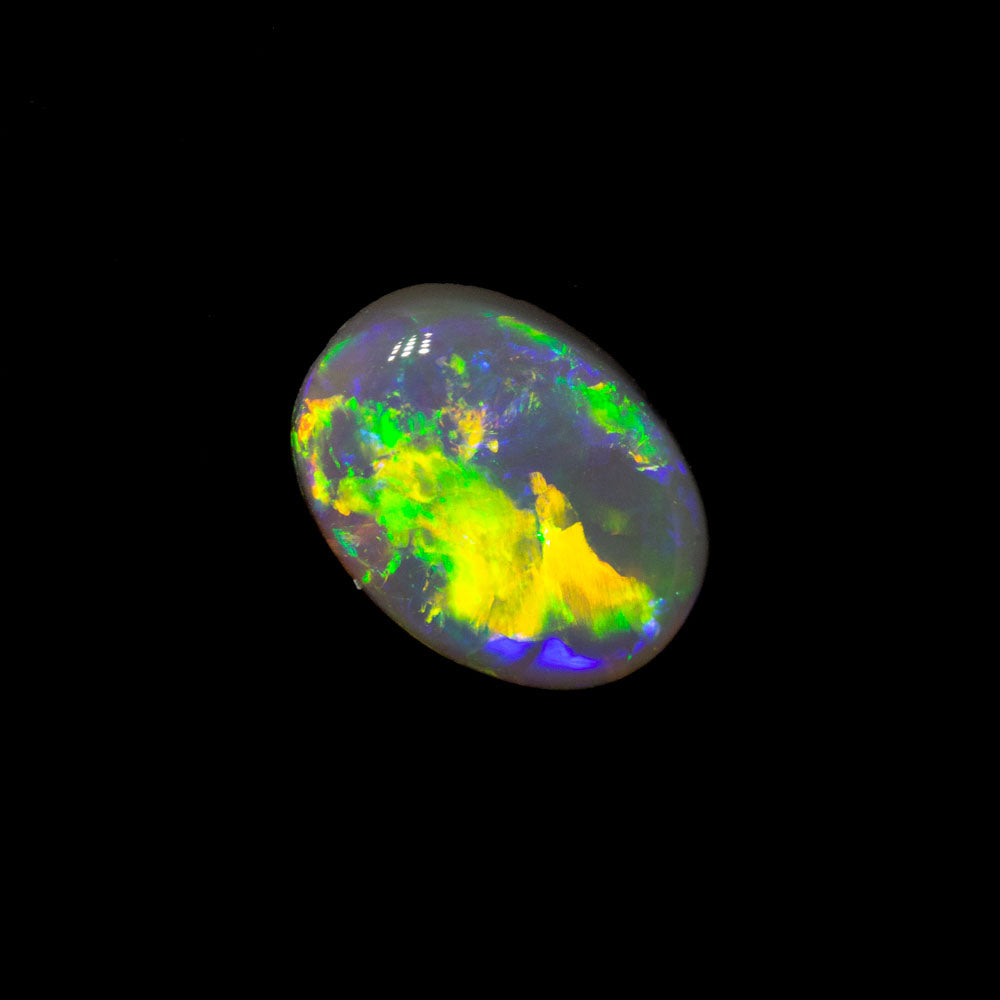 0.54 ct dark opal 7x5.1x2.2mm