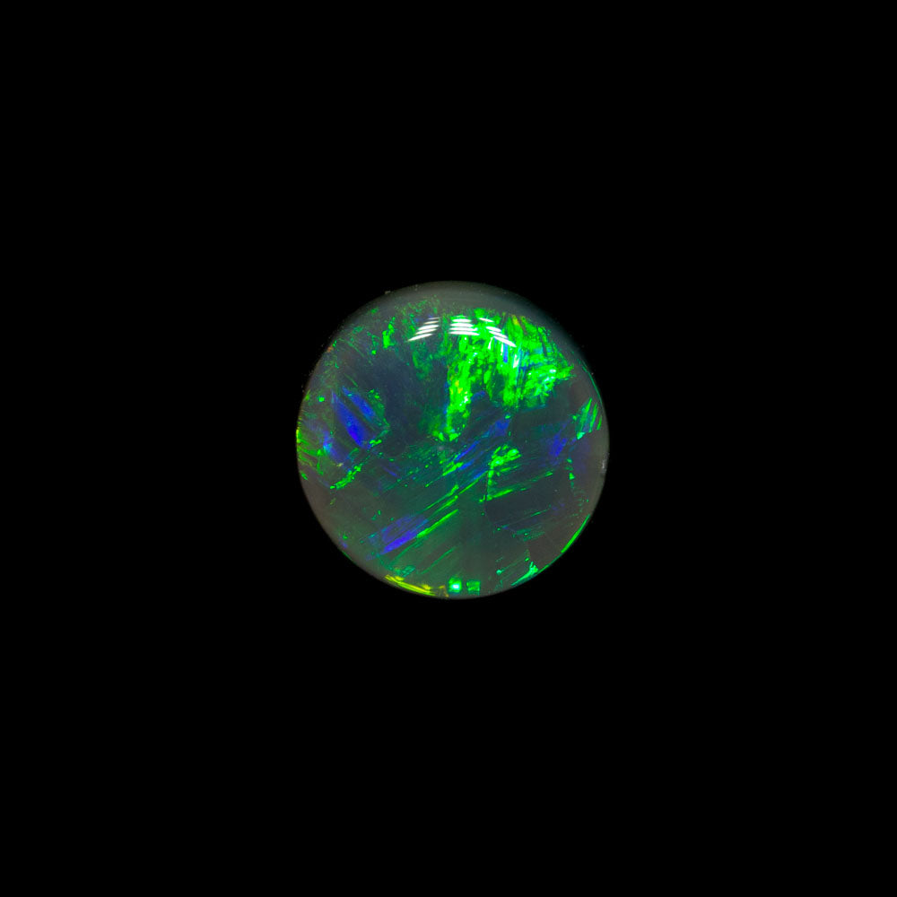 0.55 ct black opal 5.9x5.8x2.3mm