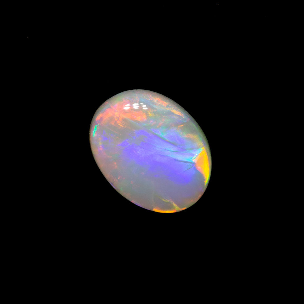 0.55 ct dark opal 7.2x5.6x1.9mm
