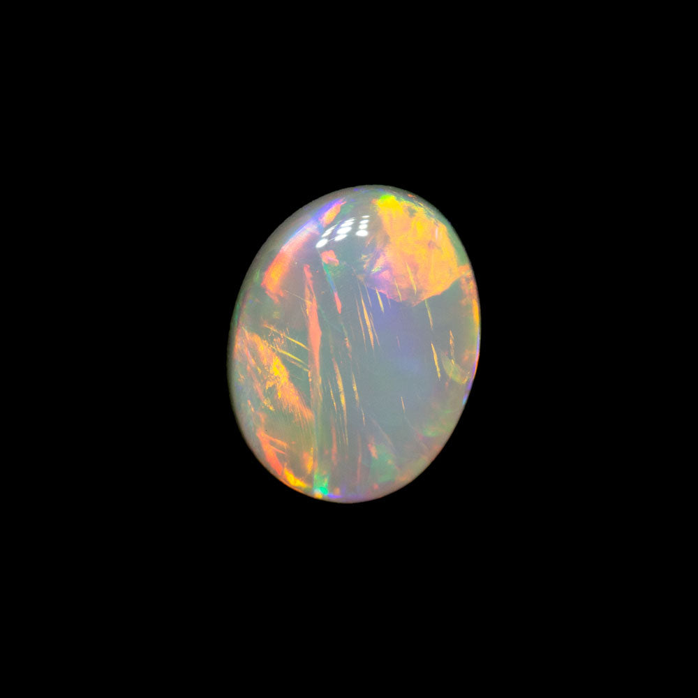 0.55 ct dark opal 7.2x5.6x1.9mm