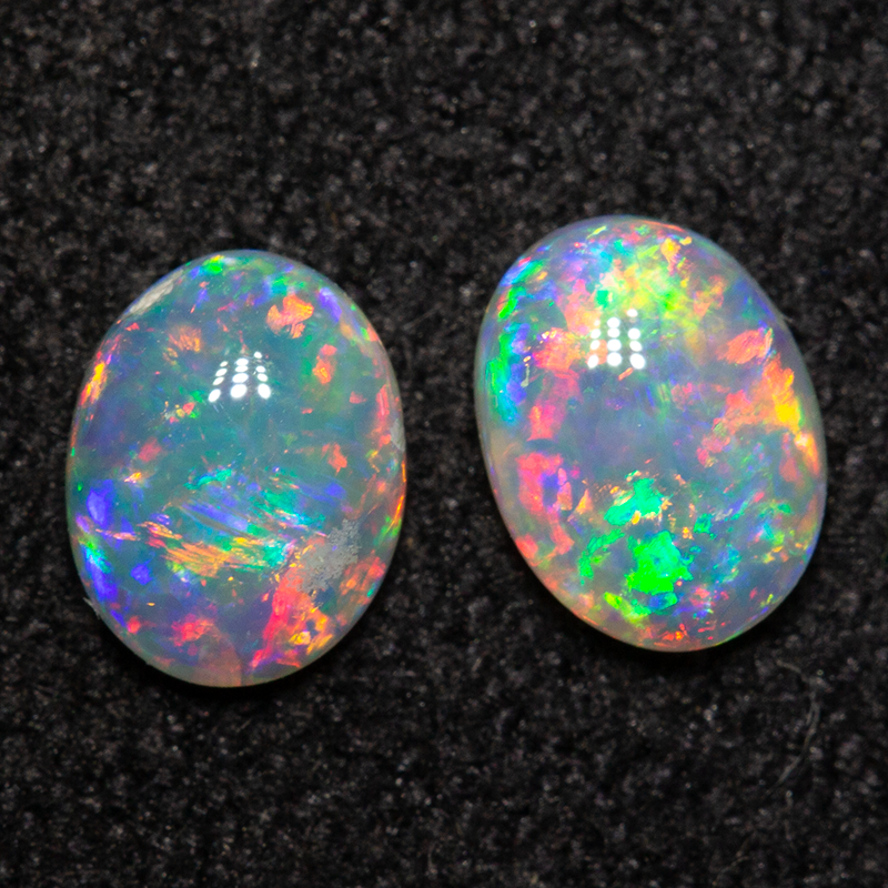 0.56 ct crystal opal pair 5.3x4.2x1.9mm