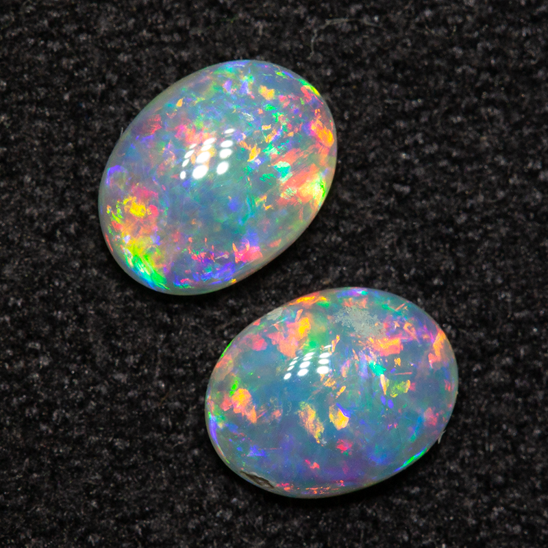 0.56 ct crystal opal pair 5.3x4.2x1.9mm