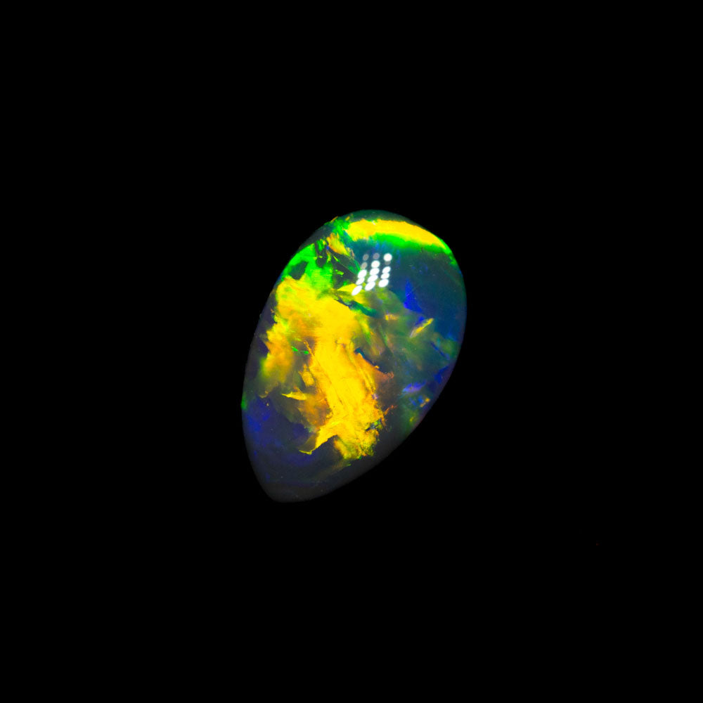 0.56 ct black opal 8.1x5.1x2mm