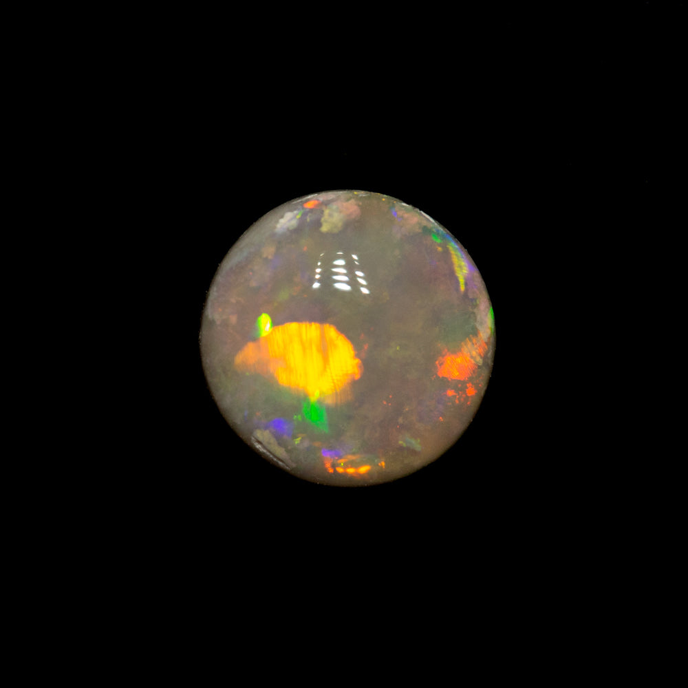 0.56 ct dark opal 6.4x6.3x2.2mm