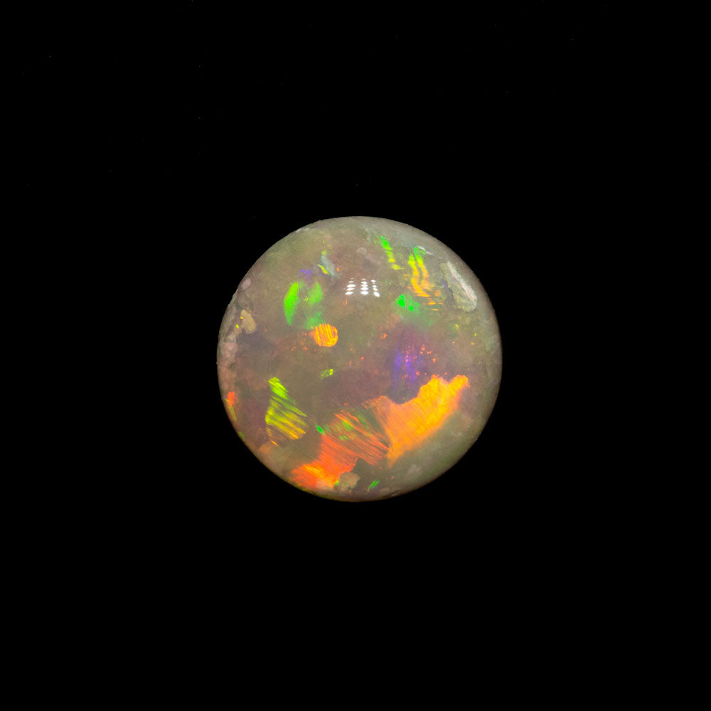 0.56 ct dark opal 6.4x6.3x2.2mm