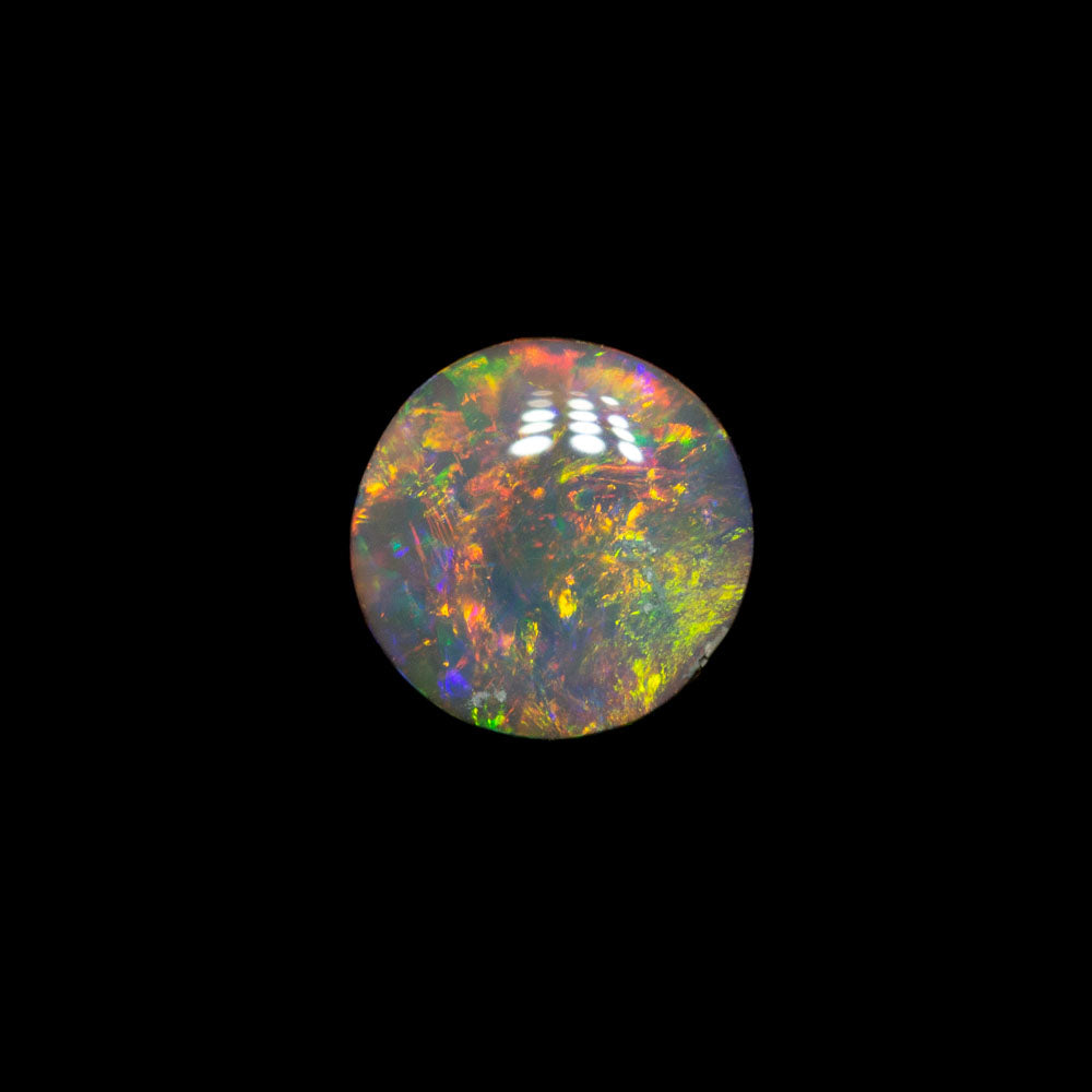 0.56 ct dark opal 5.4x5.4x2.8mm