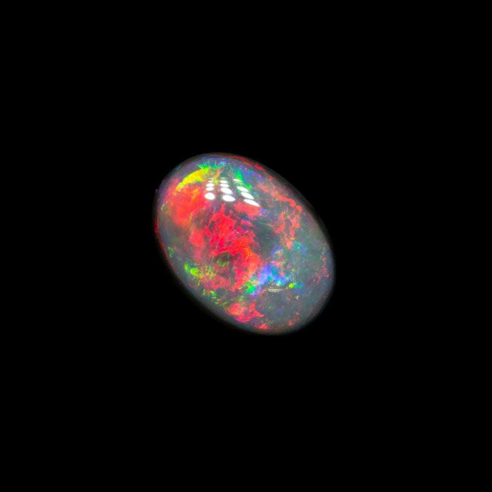 0.57 ct dark opal 6.5x4.8x2.7mm