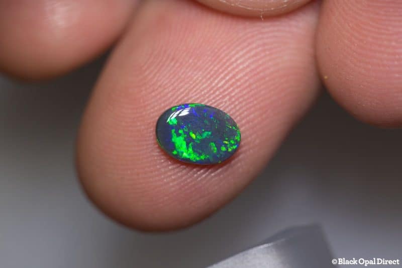 0.57 ct black opal 8x5x2mm