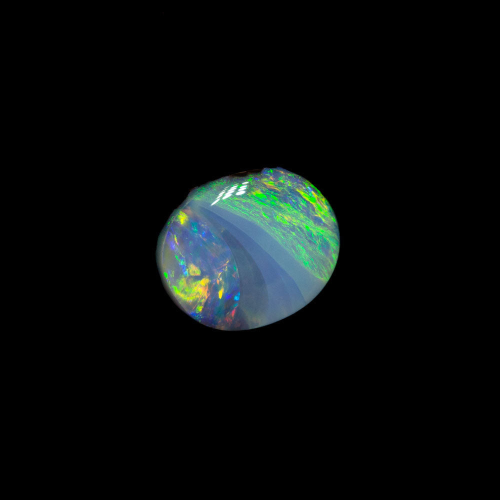 0.58 ct boulder opal 5.3x4.7x2.6mm