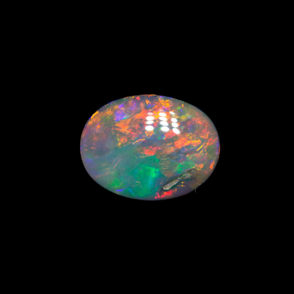 0.59 ct dark opal 6.9x5.3x2.5mm