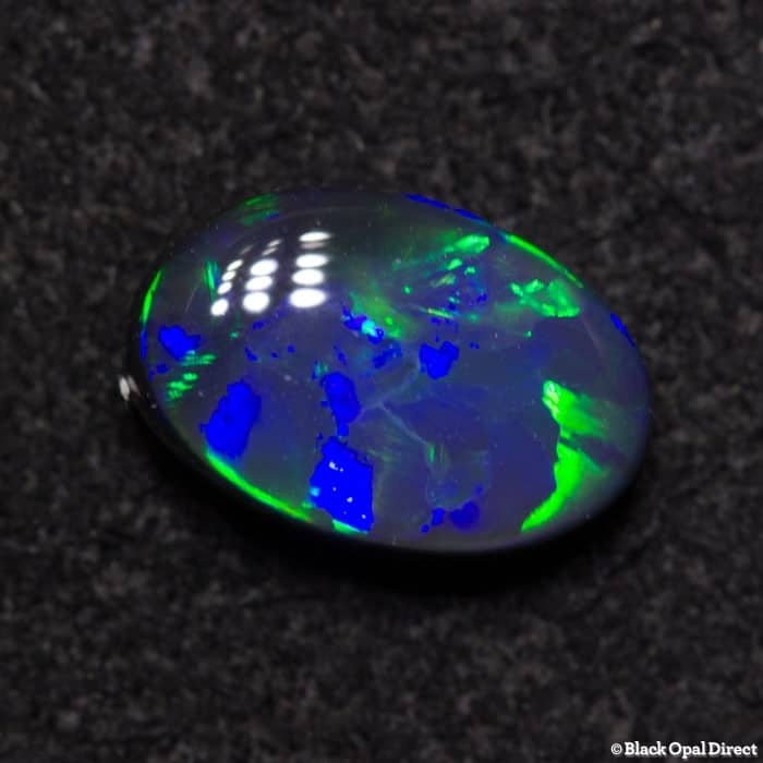 0.60 ct black opal 6.5x4x2mm