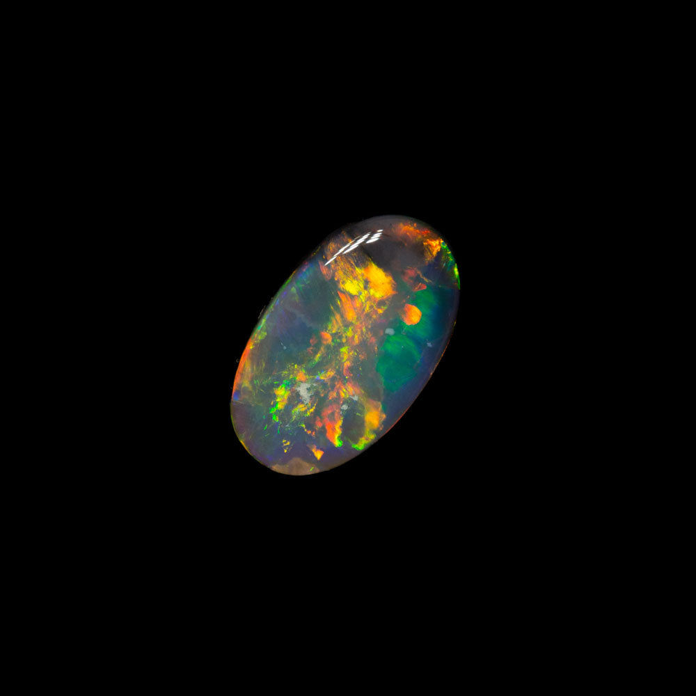 0.62 ct dark opal 8.1x4.8x2.3mm