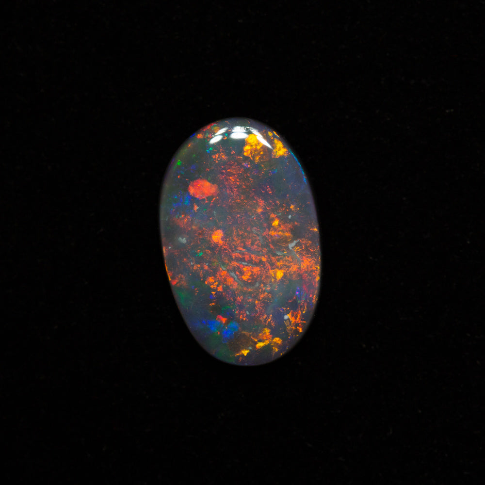 0.62 ct black opal 9.2x6x1.6mm