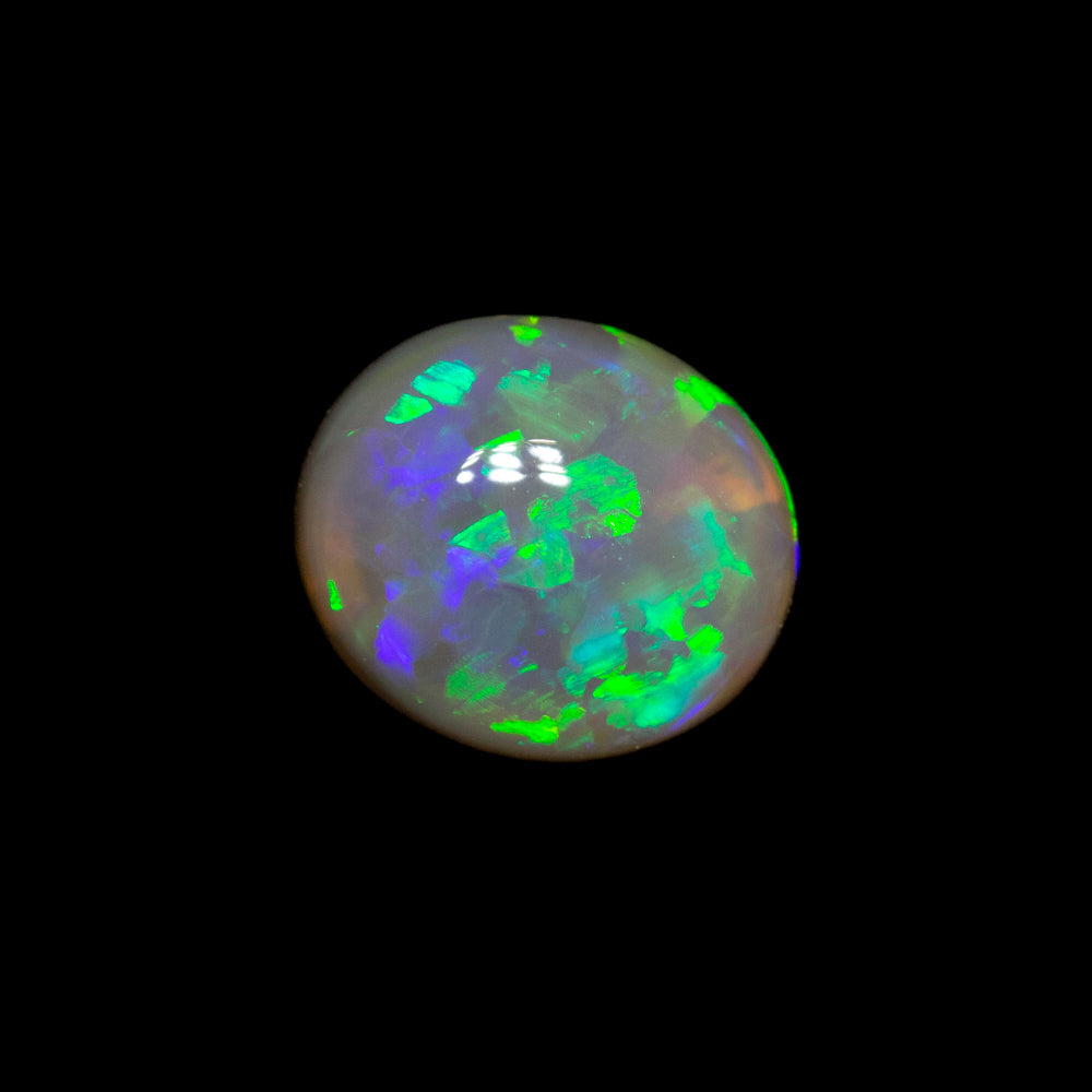 0.63 ct dark opal 6.6x5.7x2.8mm