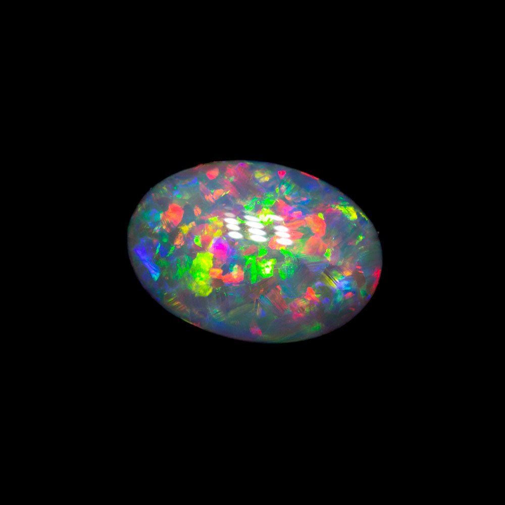 0.63 ct dark opal 6.9x4.9x2.9mm