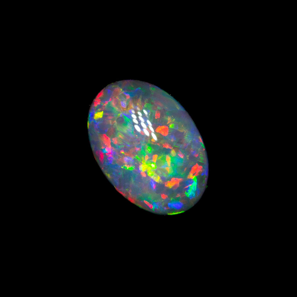0.63 ct dark opal 6.9x4.9x2.9mm
