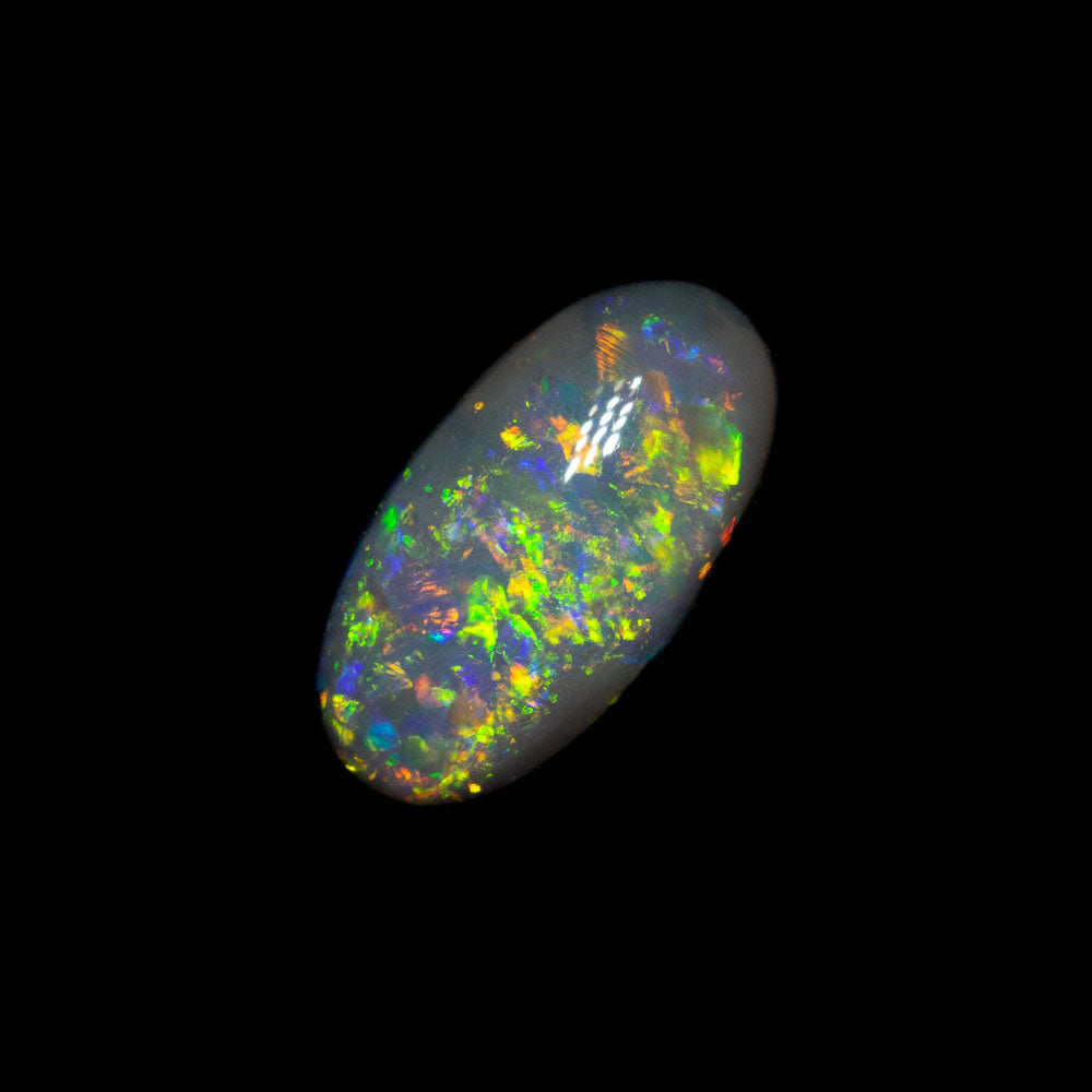 0.64 ct dark opal 8.1x4.4x2.9mm