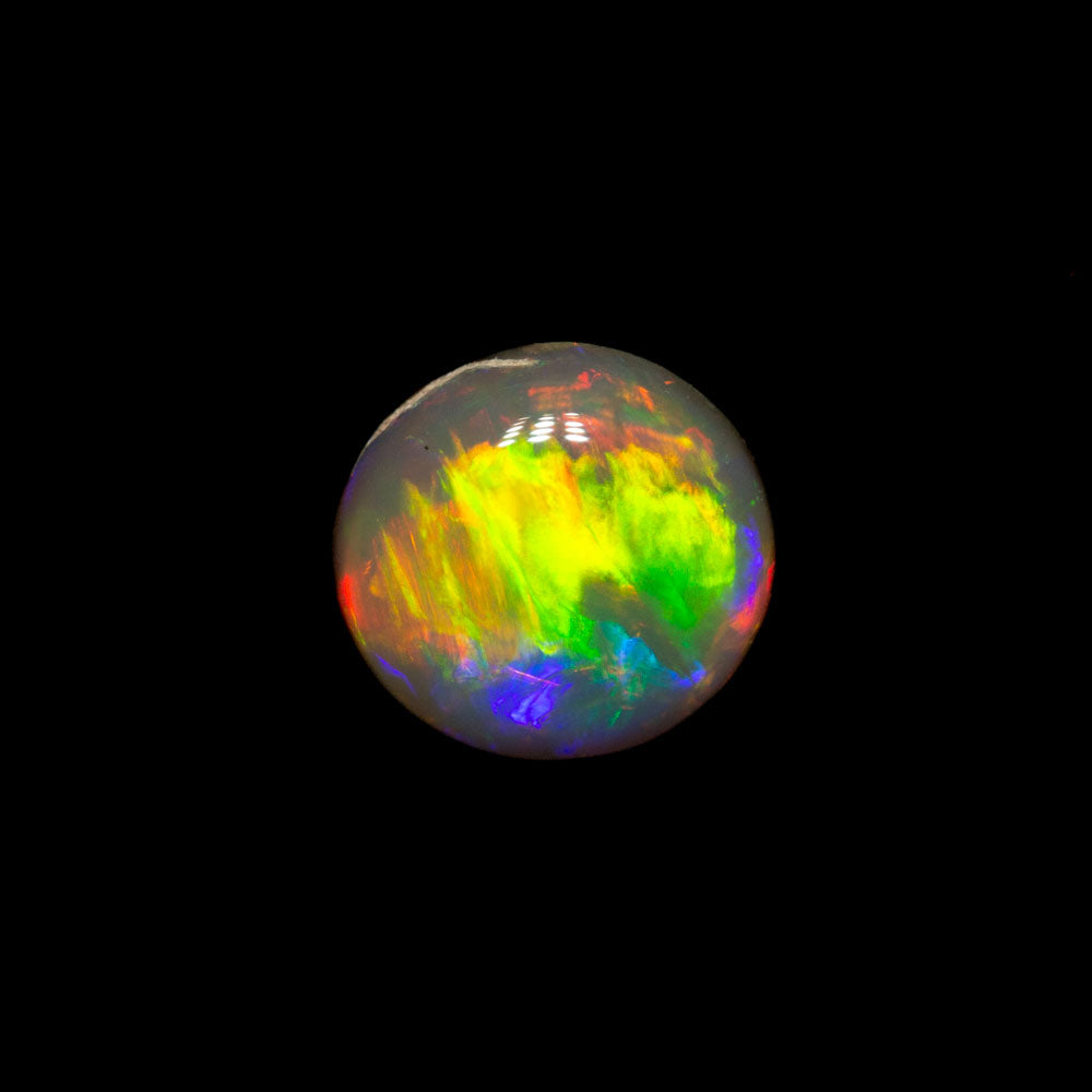 0.65 ct black crystal opal 5.9x5.6x3.3mm
