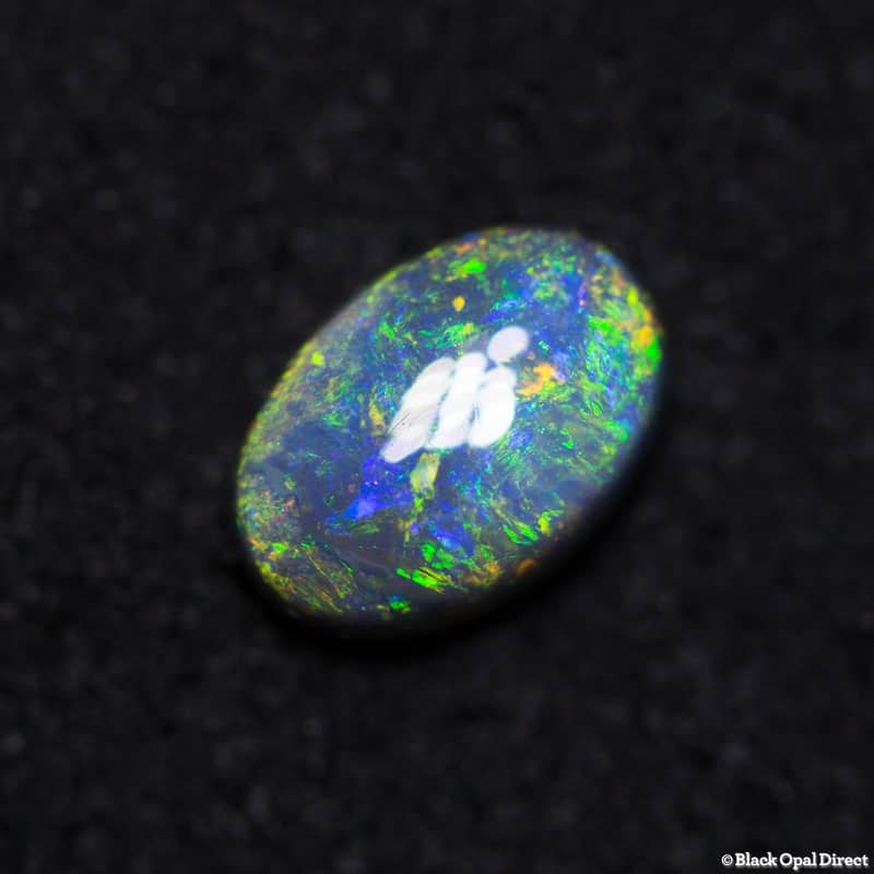0.65 ct black opal 6.5x4.5x3mm
