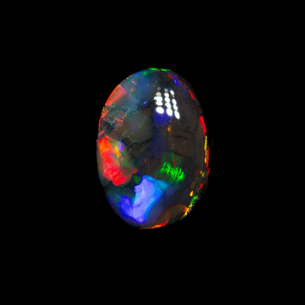 0.67 ct black opal 7.7x5.4x2.5mm