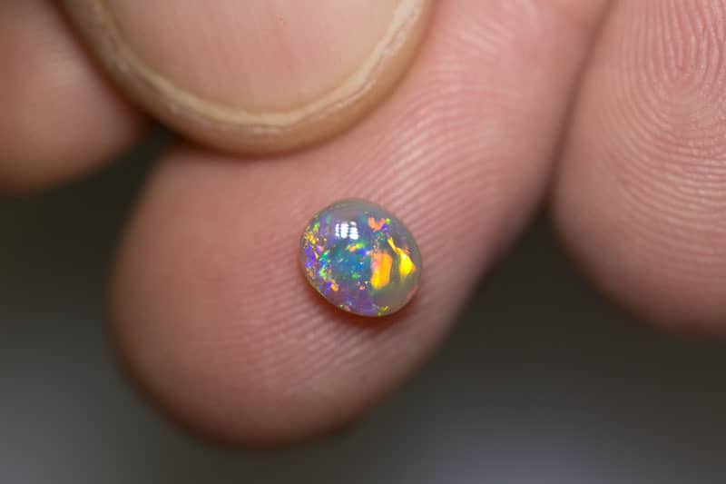 0.67 ct dark crystal opal 6x5x3mm