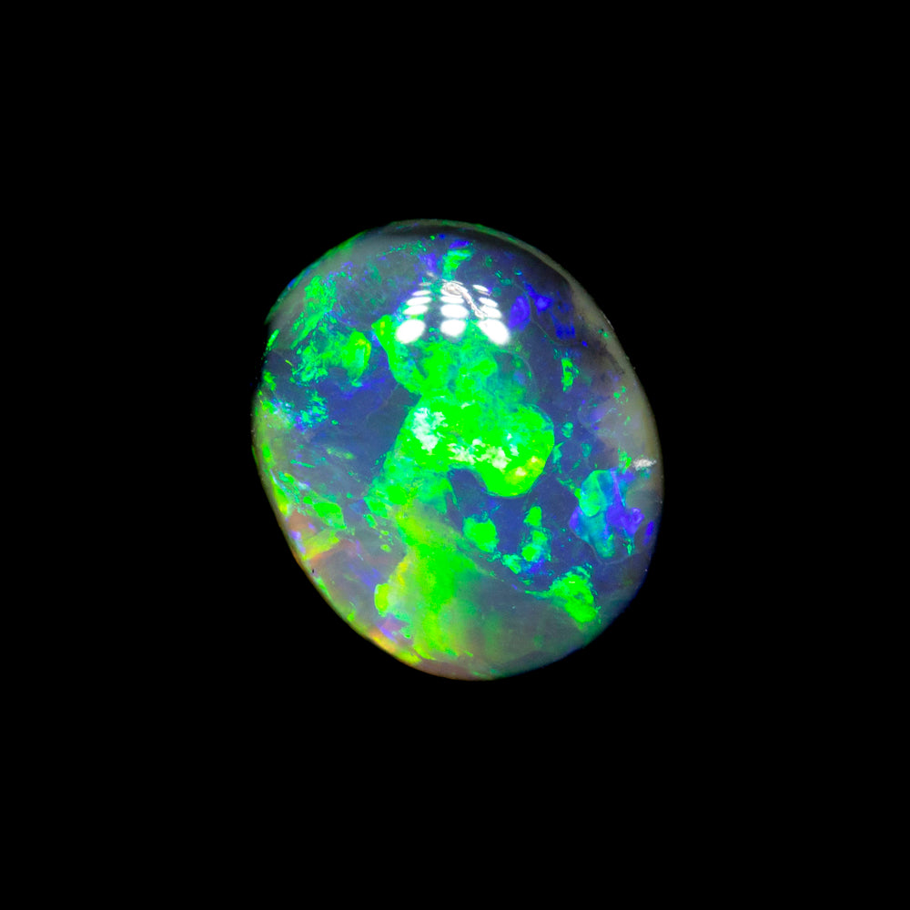 0.68 ct black opal 7.1x5.8x2.7mm