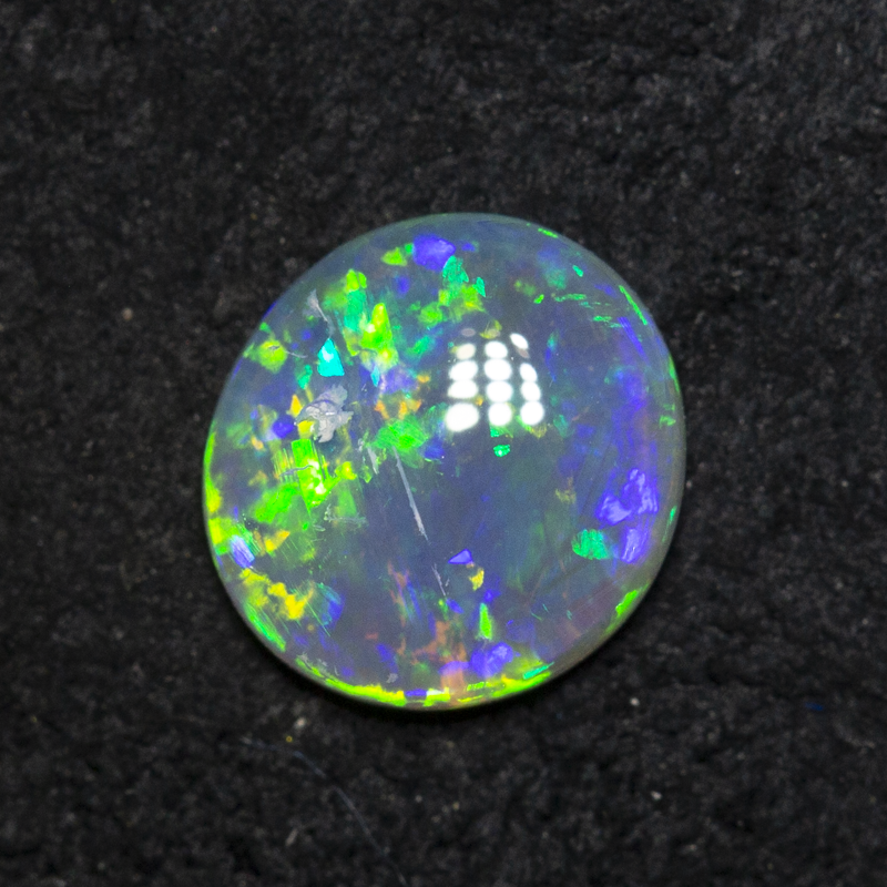 0.69 ct crystal opal 7.1x6.6x2.2mm