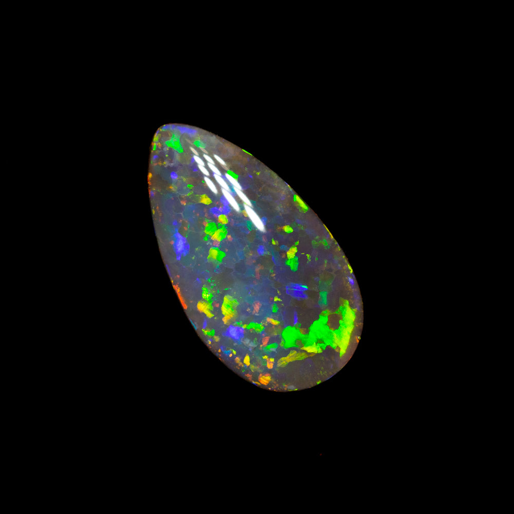 0.69 ct dark opal 9.2x5.1x2.2mm