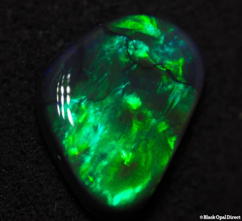 0.70 ct black opal baroque 8.5x6x2mm
