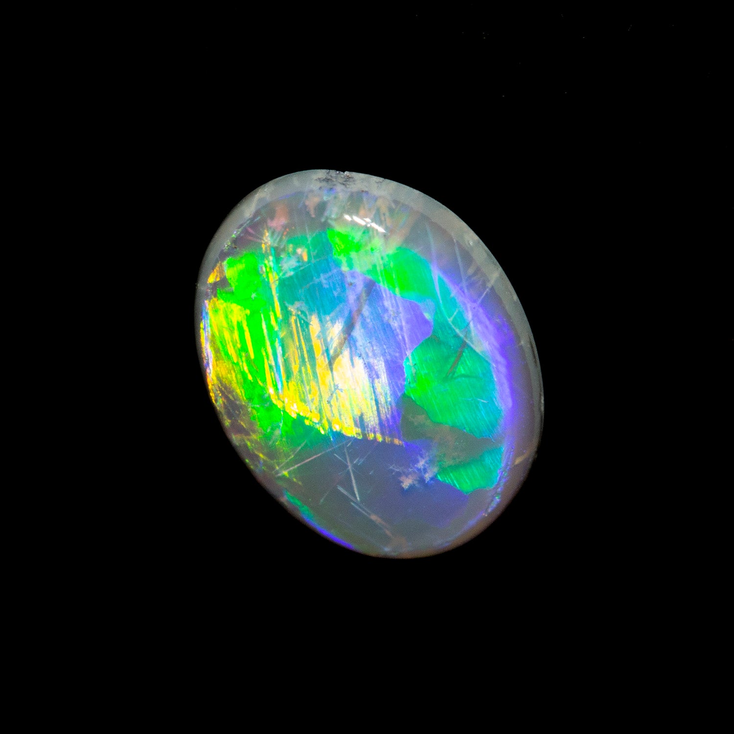 0.71 ct black opal 7.4x5.7x2.7mm