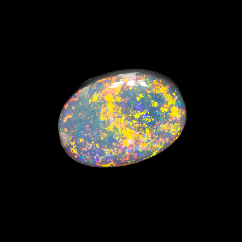 0.71 ct dark opal 7.2x5.1x2.6mm