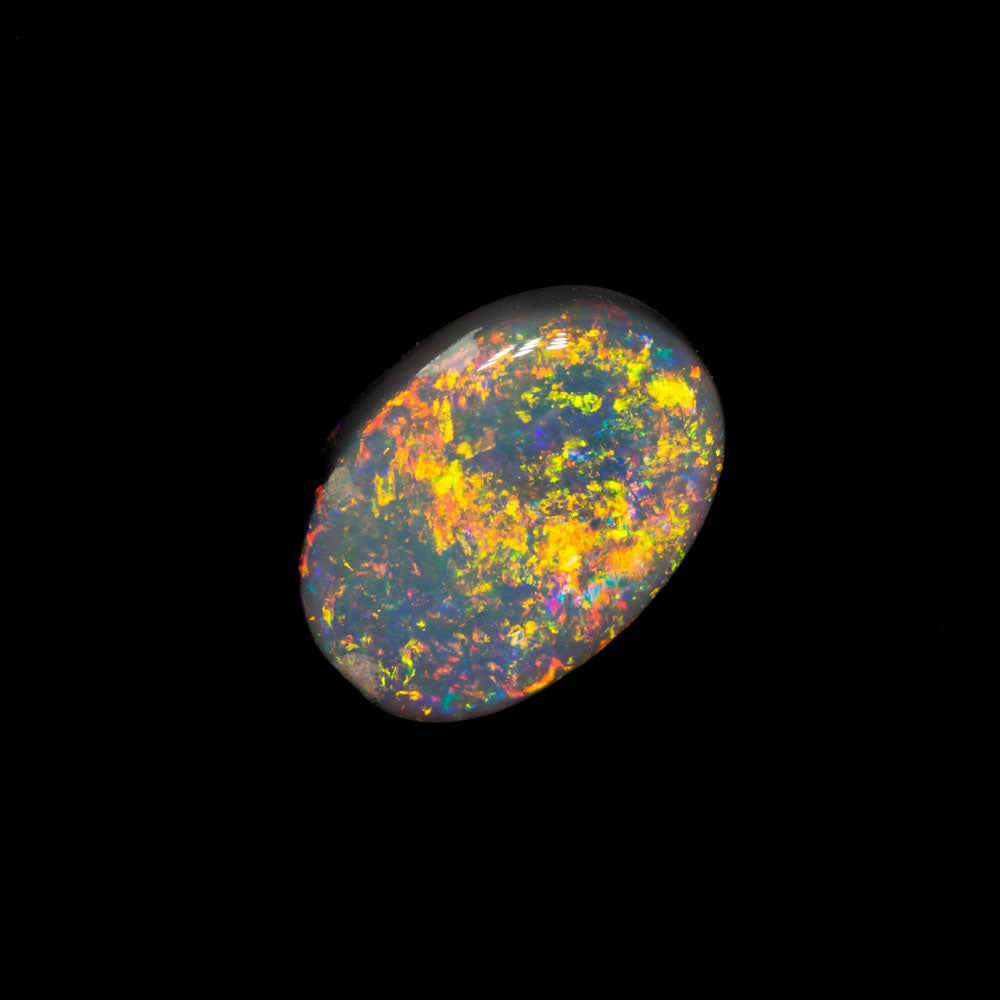 0.71 ct dark opal 7.2x5.1x2.6mm