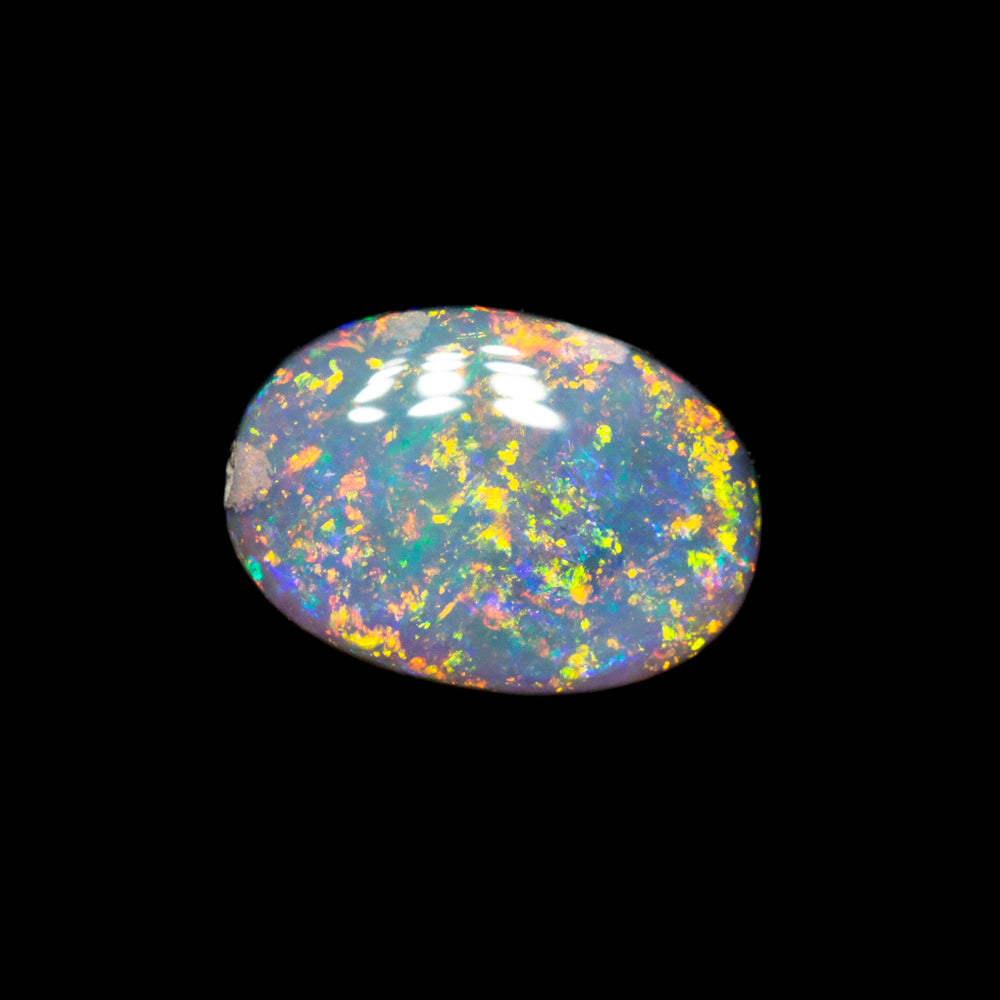 0.71 ct dark opal 7.2x5.1x2.6mm