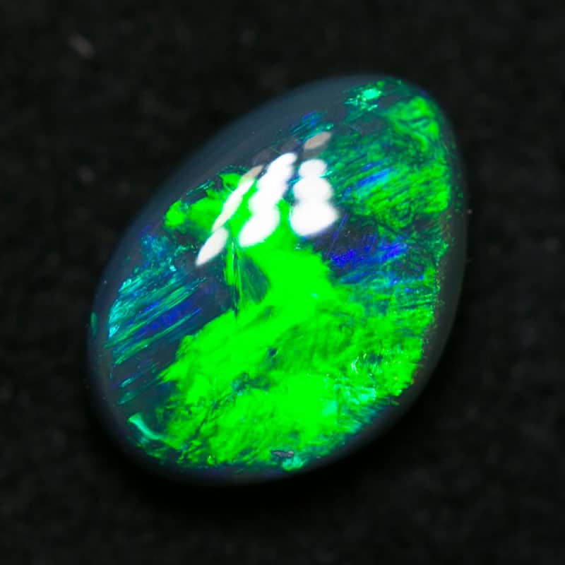 0.71 ct black opal 7x5x2.5mm