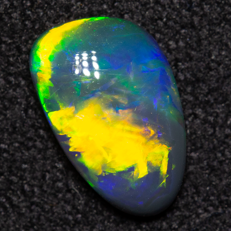 0.72 ct black opal 8.8x5.5x2.4mm