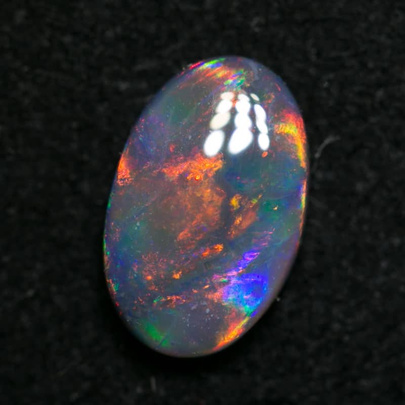 0.72 ct dark gem opal 8x5x2.5mm